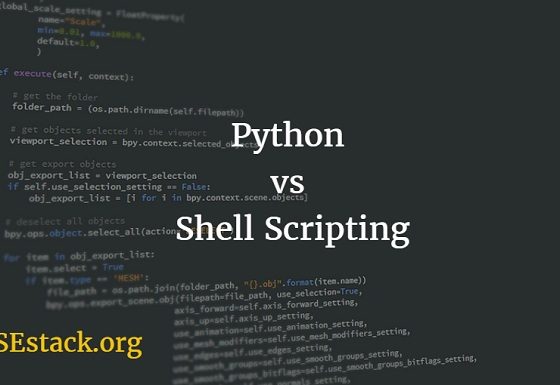 Python or shell scripting