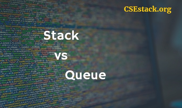 difference between stack and queue