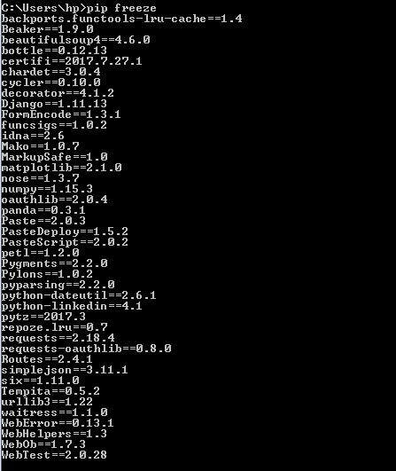 How to find Python List Installed Modules Version using