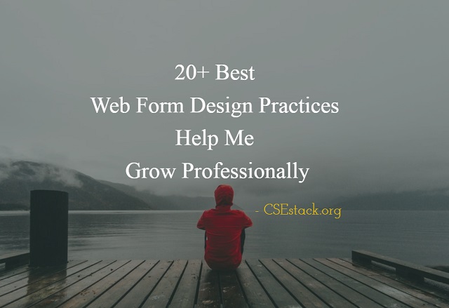 Web Form Design Practices