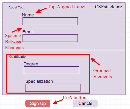 best web form design