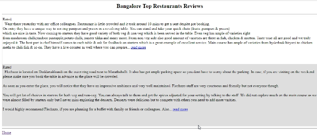 web scraping zomato reviews