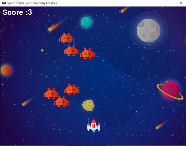 Python Space Invaders Game | Project Source Code