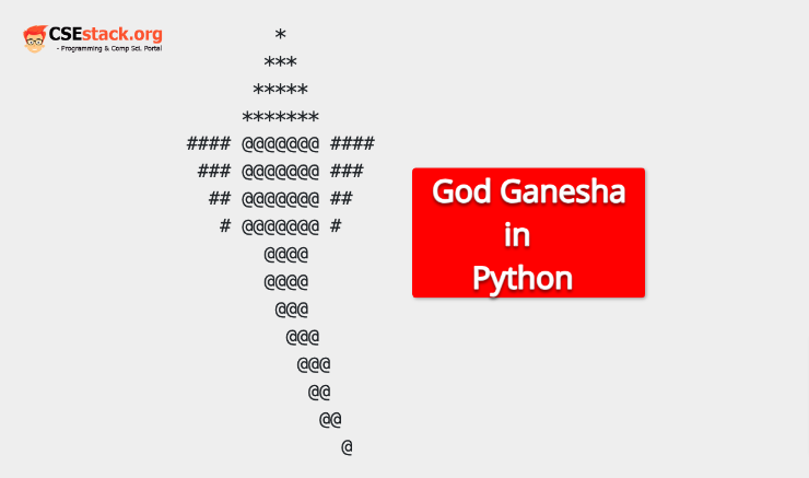 print Ganesha pattern in Python code